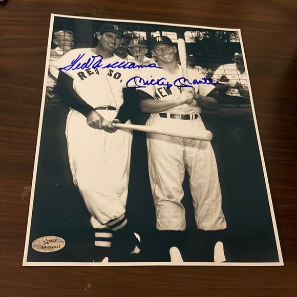 Mickey mantle Ted Williams autographed 8x10 ph… - Picture 1 of 2